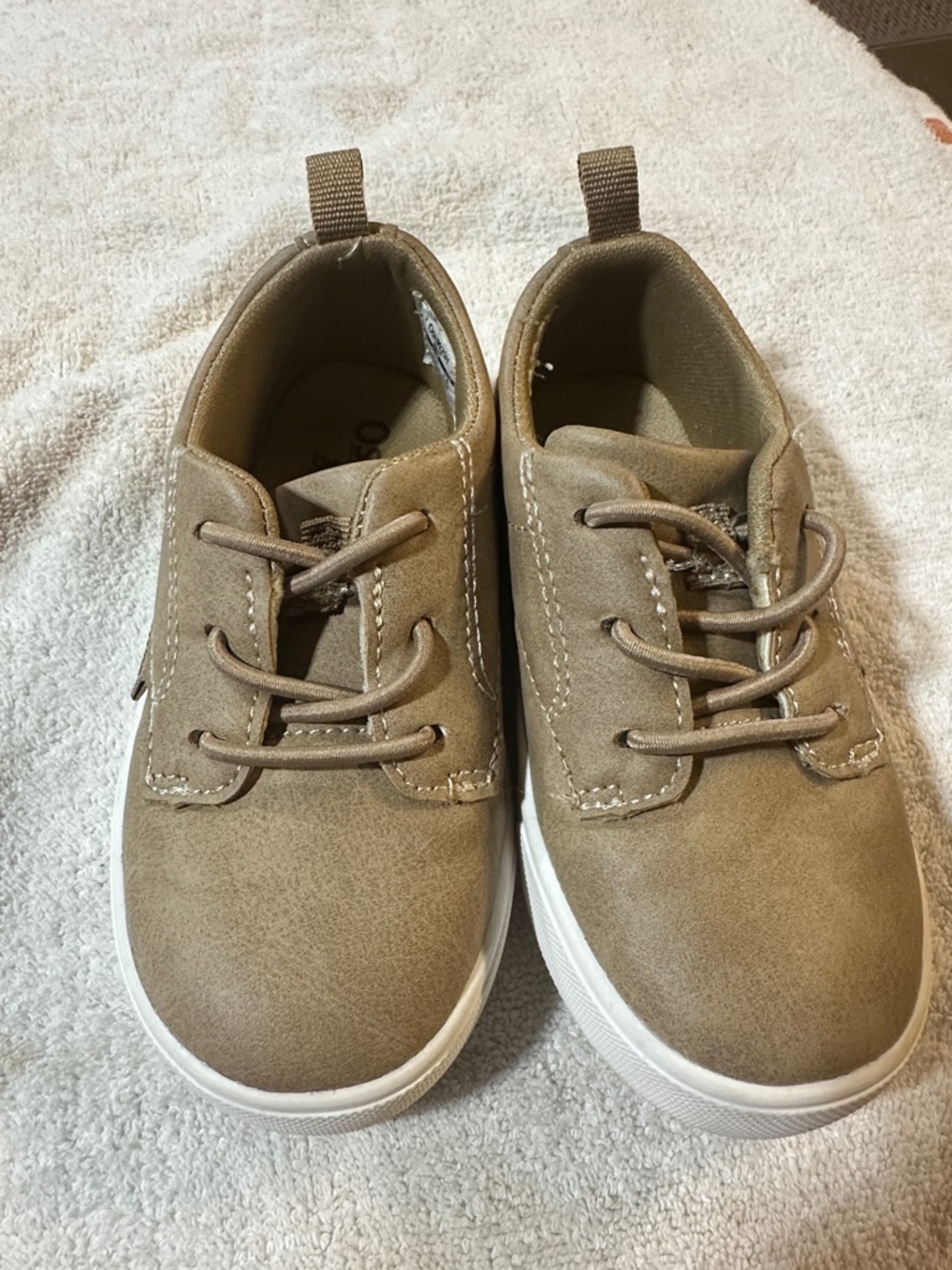 OshKosh B'gosh Toddler Sneakers in Brown with White Sole